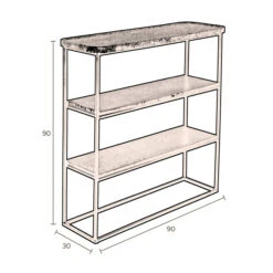 Zwarte Sidetable Metaal -Meubelverkoop dutchbone winston zwarte sidetable metaal 08