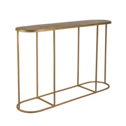 Messing Sidetable Ovaal -Meubelverkoop dutchbone zodiac messing sidetable ovaal 02