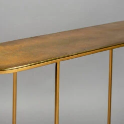 Messing Sidetable Ovaal -Meubelverkoop dutchbone zodiac messing sidetable ovaal 05