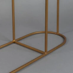 Messing Sidetable Ovaal -Meubelverkoop dutchbone zodiac messing sidetable ovaal 06