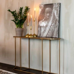 Messing Sidetable Ovaal -Meubelverkoop dutchbone zodiac messing sidetable ovaal 07