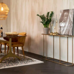 Messing Sidetable Ovaal -Meubelverkoop dutchbone zodiac messing sidetable ovaal 09