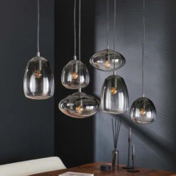 Eettafel Hanglamp Glazen Kelken