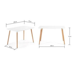Eettafel Wit Met Eiken -Meubelverkoop eettafel laforma daw 04 800x800 1
