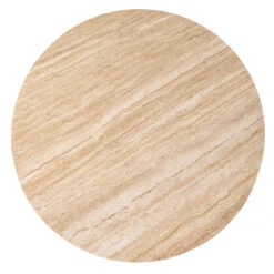 Ronde Eettafel Travertin En Mangohout -Meubelverkoop eleonora aikin ronde eettafel tavertin en mangohout 02