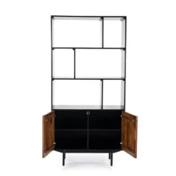 Hoge Vakkenkast Sheesham Hout -Meubelverkoop eleonora alexander hoge vakkenkast sheesham hout 04