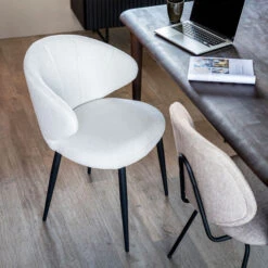 Eetkamerstoel Gemeleerd -Meubelverkoop eleonora fleur eetkamerstoel beige gemeleerd 0 1