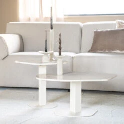 Bijzettafel Wit Marmer -Meubelverkoop eleonora lorenzo bijzettafel wit marmer 05