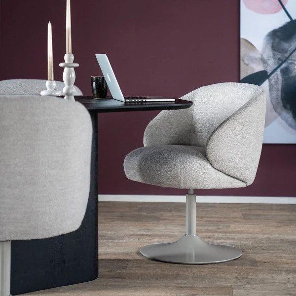 Draaibare Eetkamerstoel Trompetvoet 5 Draaibare Eetkamerstoel Trompetvoet - Afbeelding 3