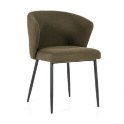 Boucle Eetstoel Met Ronde Rug