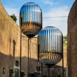 Ribbelglas Tafellamp -Meubelverkoop eth glamm ribbelglas tafellamp 02