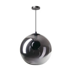 Hanglamp Grijze Glasbol