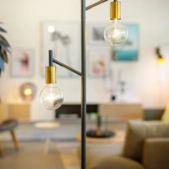Vloerlamp Zwart Met Goud -Meubelverkoop eth tree vloerlamp zwart met goud 04