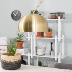 Zuiver Gouden Booglamp Modern -Meubelverkoop gouden booglamp modern zuiver metal bow 05