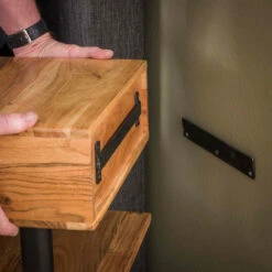 Hangend Nachtkastje Acacia Hout 12 Hangend Nachtkastje Acacia Hout -Meubelverkoop hangend nachtkastje acacia hout shelve giani 05