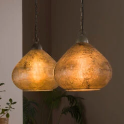 Hanglamp 2L Stoneglass