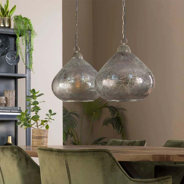 Hanglamp 2L Stoneglass 4 Hanglamp 2L Stoneglass - Afbeelding 2