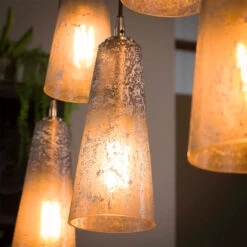 Hanglamp 7L Glazen Kegels 11 Hanglamp 7L Glazen Kegels -Meubelverkoop hanglamp 7l glazen kegels cone santa 04