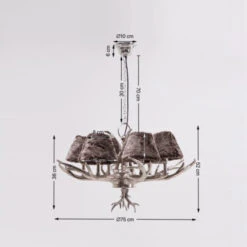 Kroonluchter Bont En Gewei 22 Kroonluchter Bont En Gewei -Meubelverkoop hanglamp huntsman 10