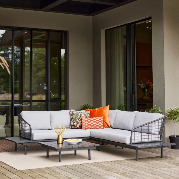 Design Loungeset Grijs Aluminium 5 Design Loungeset Grijs Aluminium - Afbeelding 3