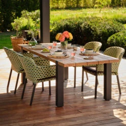 Robuuste Tuintafel Teakhout Zwart 7 Robuuste Tuintafel Teakhout Zwart -Meubelverkoop hartman esmee robuuste tuintafel teakhout zwart 03