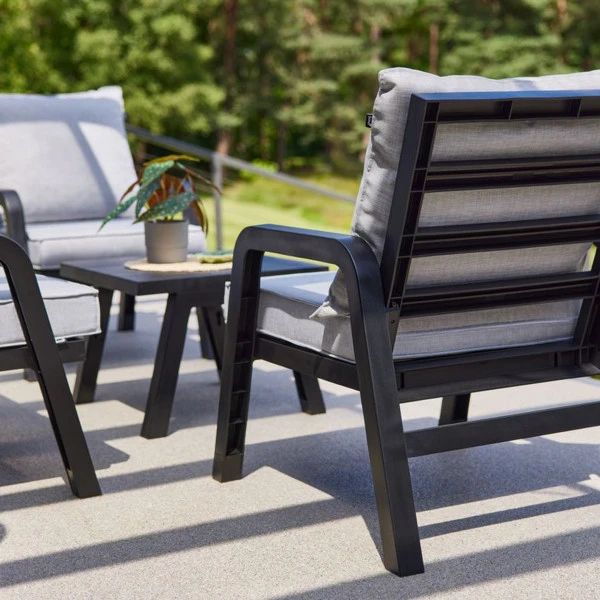 Kunststof Loungeset Met 2-zits Bank 8 Kunststof Loungeset Met 2-zits Bank - Afbeelding 6