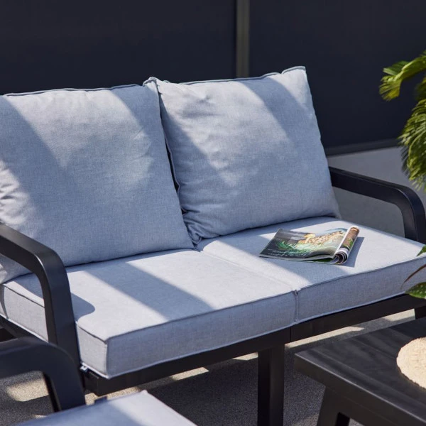 Kunststof Loungeset Met 2-zits Bank 4 Kunststof Loungeset Met 2-zits Bank - Afbeelding 2