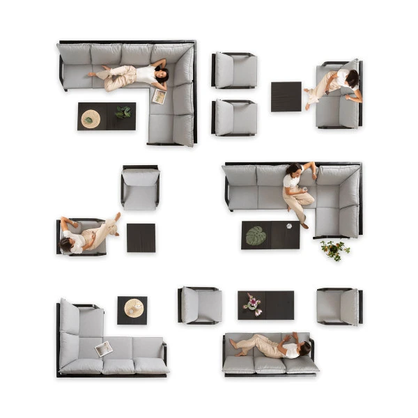 Kunststof Tuinbank 2-zits 4 Kunststof Tuinbank 2-zits - Afbeelding 2