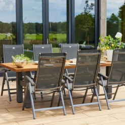 Verstelbare Tuinstoel -Meubelverkoop hartman salvatore verstelbare tuinstoel alu grijs 02 1