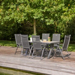 Verstelbare Tuinstoel -Meubelverkoop hartman salvatore verstelbare tuinstoel alu grijs 05 1