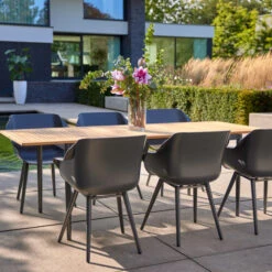 Uitschuifbare Tuintafel Teak