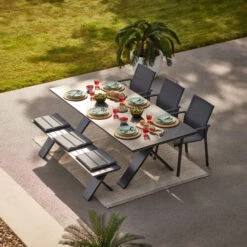 Tuin Eetbank Aluminium 7 Tuin Eetbank Aluminium -Meubelverkoop hartman xanadu tuin eetbank aluminium 02