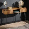 Houten Sidetable Met Ribbels 1 Houten Sidetable Met Ribbels -Meubelverkoop houten sidetable met ribbels wave giani 01