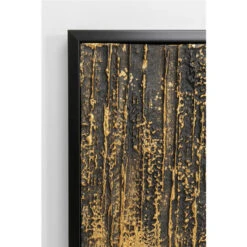 Schilderij Goud Zwart -Meubelverkoop kare design abstract black schilderij goud zwart 04