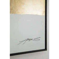 Schilderij Groene Tinten -Meubelverkoop kare design abstract shapes green schilderij groene tinten 07