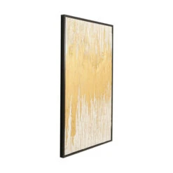 Schilderij Goud Wit -Meubelverkoop kare design abstract white schilderij goud wit 06
