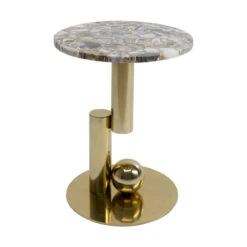 Agaat Tafeltje Met Goud