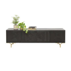 Tv-meubel Van Zwart Hout