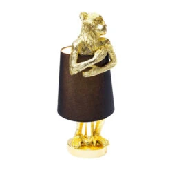 Aaplamp Goud Met Zwart 19 Aaplamp Goud Met Zwart -Meubelverkoop kare design animal aaplamp goudkleurig 61961 001