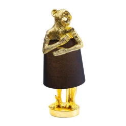 Aaplamp Goud Met Zwart 18 Aaplamp Goud Met Zwart -Meubelverkoop kare design animal aaplamp goudkleurig 61961 006