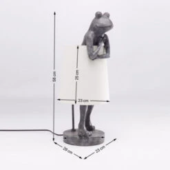 Kikkerfiguur Tafellamp Grijs -Meubelverkoop kare design animal kikkerfiguur bureaulamp 61600 007