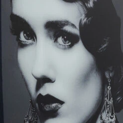 Glas Schilderij Zwart-wit Portret 13 Glas Schilderij Zwart-wit Portret -Meubelverkoop kare design beauty lady glas schilderij zwart wit portret 02