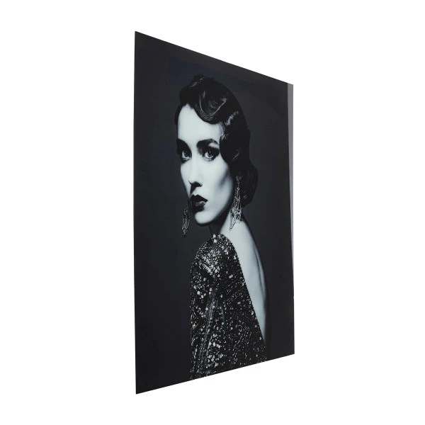 Glas Schilderij Zwart-wit Portret 5 Glas Schilderij Zwart-wit Portret - Afbeelding 3
