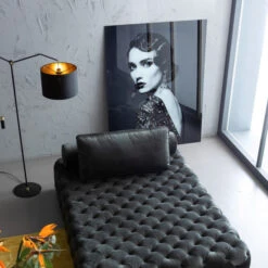 Glas Schilderij Zwart-wit Portret 12 Glas Schilderij Zwart-wit Portret -Meubelverkoop kare design beauty lady glas schilderij zwart wit portret 06