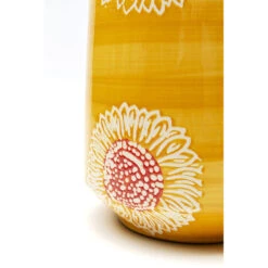 Gele Vaas Met Bloemen -Meubelverkoop kare design big bloom yellow gele vaas met bloemen 06