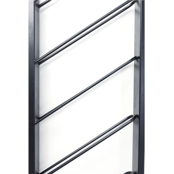 Muur Wijnrek Zwart Metaal 5 Muur Wijnrek Zwart Metaal - Afbeelding 3