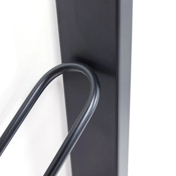 Muur Wijnrek Zwart Metaal 6 Muur Wijnrek Zwart Metaal - Afbeelding 4