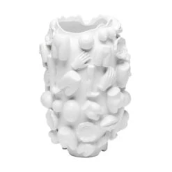 Witte Design Vaas -Meubelverkoop kare design body parts witte design vaas 02