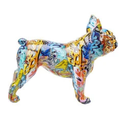 Kleurrijk Bulldog Beeld -Meubelverkoop kare design bully bulldog kleurrijk bulldog beeld 02