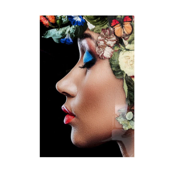 Glas Schilderij Bloemen 4 Glas Schilderij Bloemen - Afbeelding 2